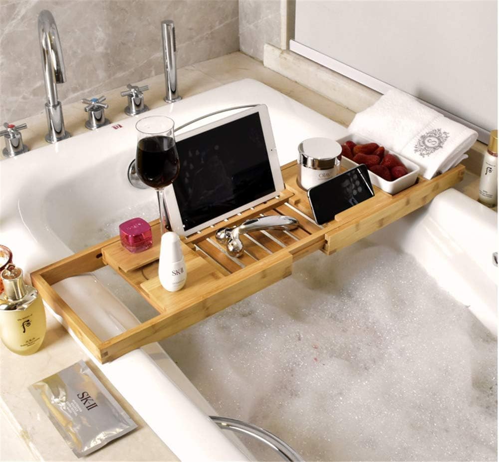 Amazon.co.jp: バスタブトレー バスタブラック 竹製 バス